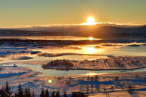 Sunrise at Thingvellir