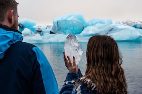 looking at the ice up-close