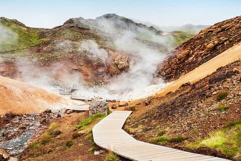 Explore the magical Seltun, a hotspot of geothermal activity.