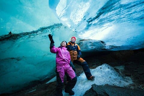 Inside the ice cave