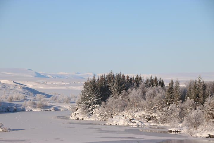 Lake Mývatn in winter