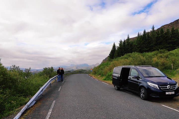 Our private tour luxury vehicle at Thingvellir