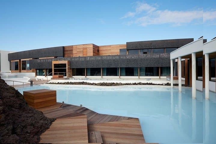 Unique bathing in an Icelandic hot springs at the Blue Lagoon