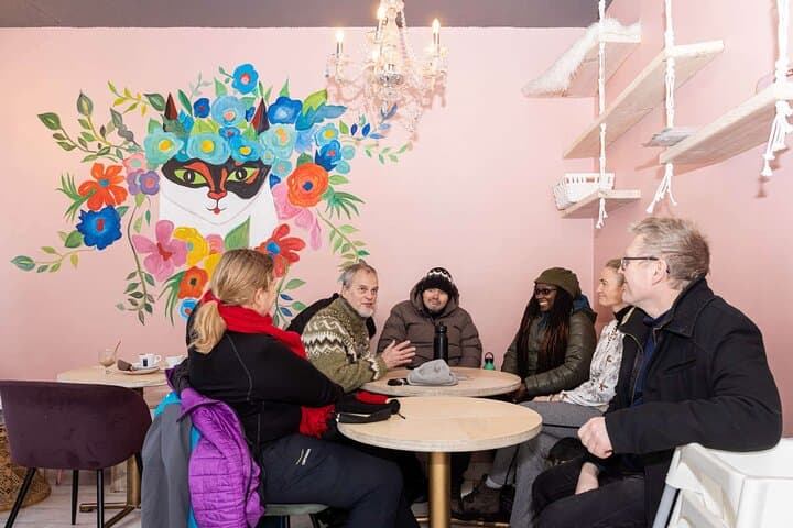 Take comfort and cozyness to another level while sipping on a paw-tastic coffee and petting the cats of the Kattakaffihusid
in Reykjavik