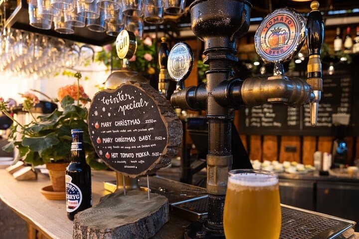 Perhaps enjoy a fruity tomato beer with your lunch