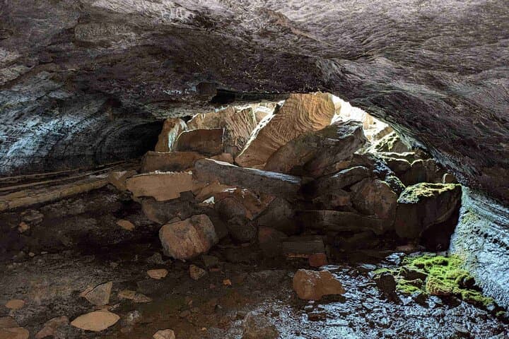 Lava cave close by Helgafell