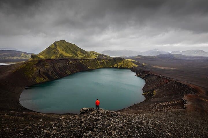Landmannalaugar Hiking Haifoss Waterfall and Nature Bath