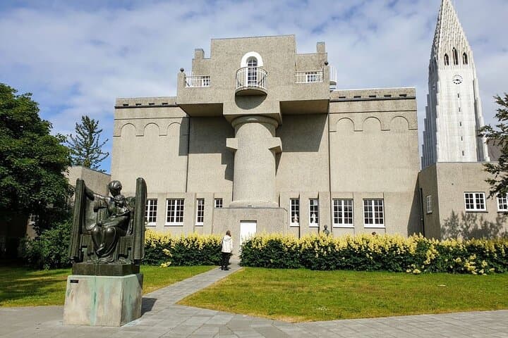 The Einar Jónsson Museum with Hallgrímskirkja in the background