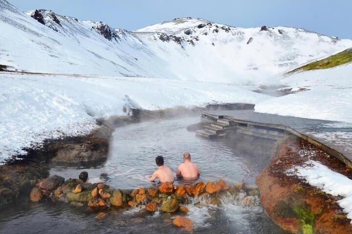 Chilling in the hot river