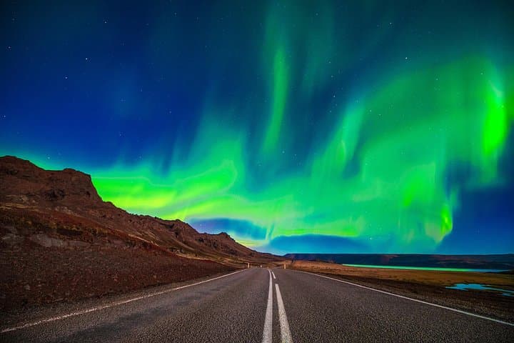 From Reykjavík Northern Lights Chase in a 4x4 Sprinter