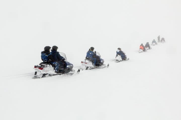 Private 4WD Golden Circle & Glacier Snowmobiling Iceland Tour