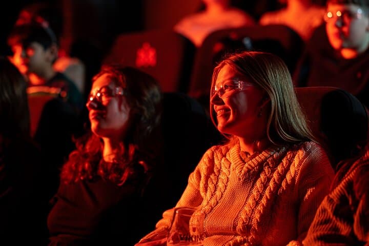 Mesmerized by the glow of real molten lava — smiles, wonder, and unforgettable moments at Lava Show.
