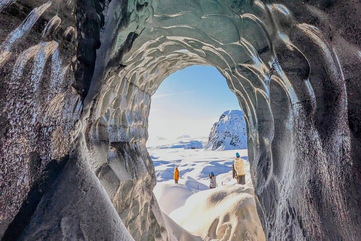 Snow in Katla Ice cave