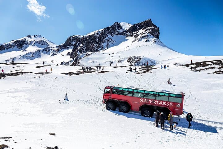 Monster Truck on Langjökull Glacier