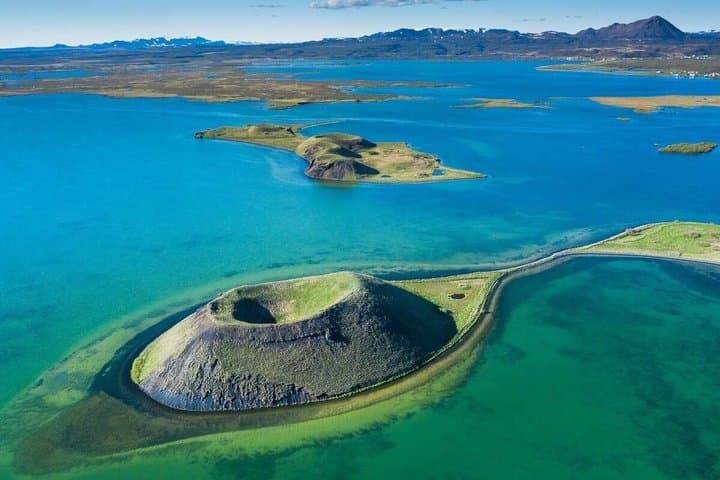 Mývatn, waterfalls and a volcano