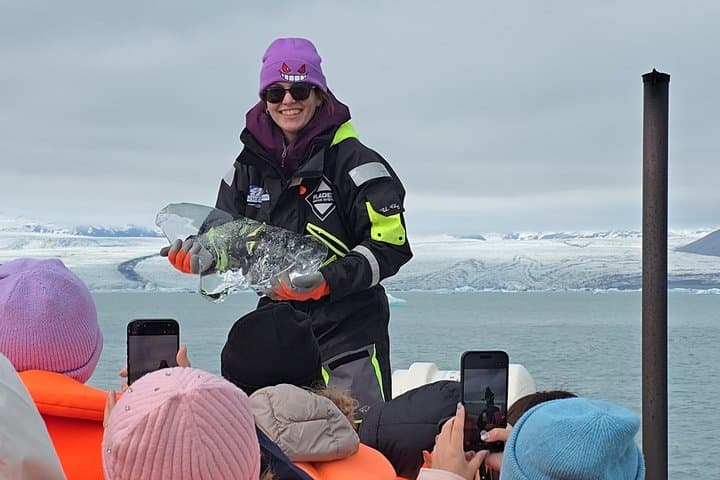 Reykjavik: Glacier Lagoon Boat Ride & South Coast Full Day Tour