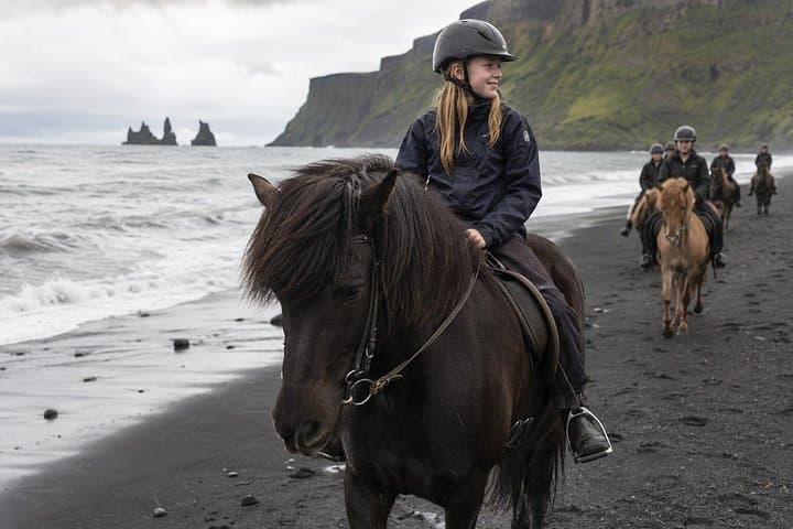 South Iceland Horseback Ride: Black Sand Beach & Glacier Views