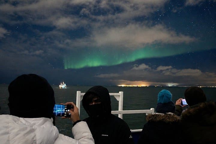 Northern Lights Boat Tour with Hot Chocolate and Free Retry