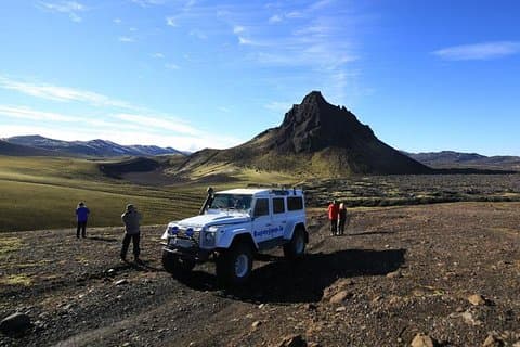 Superjeeps into Landmannalaugar