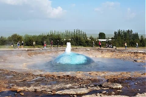 Strokkur erupting
