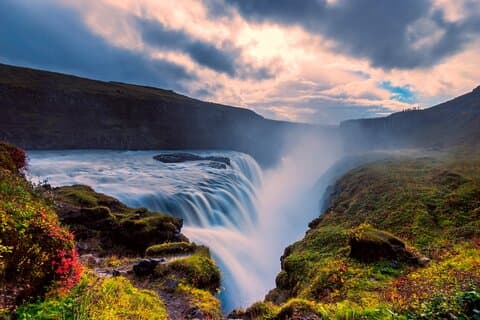 The Gullfoss Waterfall