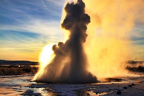 Strokkur on Geyser area.