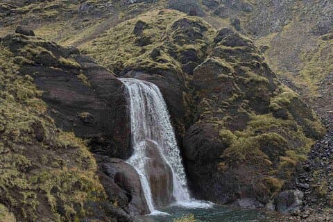 Helgufoss waterfall