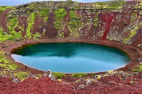 Colorful Kerid Crater