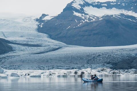 Glacier kayaking Heinabergslón