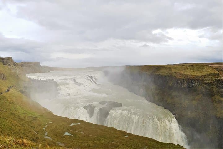 The powerful waterfall Gullfoss