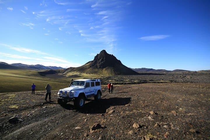 Superjeeps in Landmannalaugar area