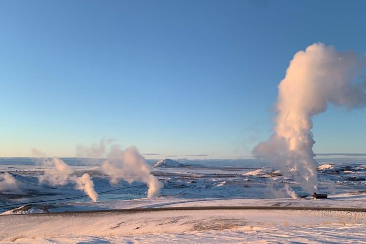 Private: Lake Myvatn & Godafoss Waterfall tour from Akureyri