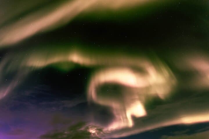 Northern Lights dancing in the sky