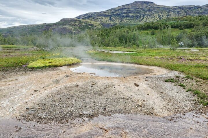 Small Hot Spring on The Walkway to Geysir
