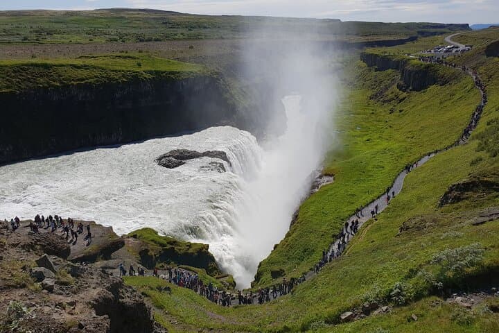 Small-Group Golden Circle, Hvammsvík Spa with Ticket & Crater