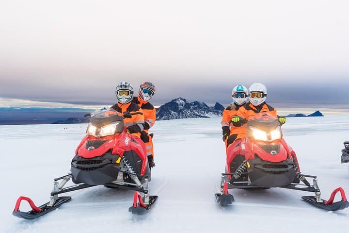 Super Jeep Golden Circle & Snowmobile on Glacier from Reykjavik