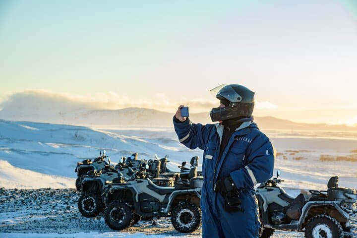 1.5 hour ATV Mountain Peak adventure with pickup from Reykjavik