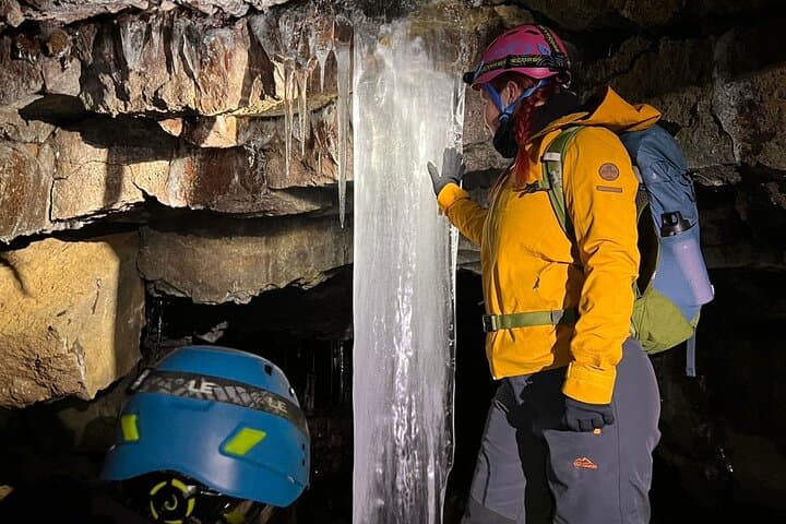 Geological Lava Tunnel Adventure in Arnarker Cave