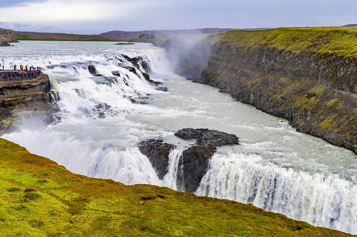 Gullfoss is one of the most iconic waterfalls Iceland has to offer. Be sure to pack your cameras!