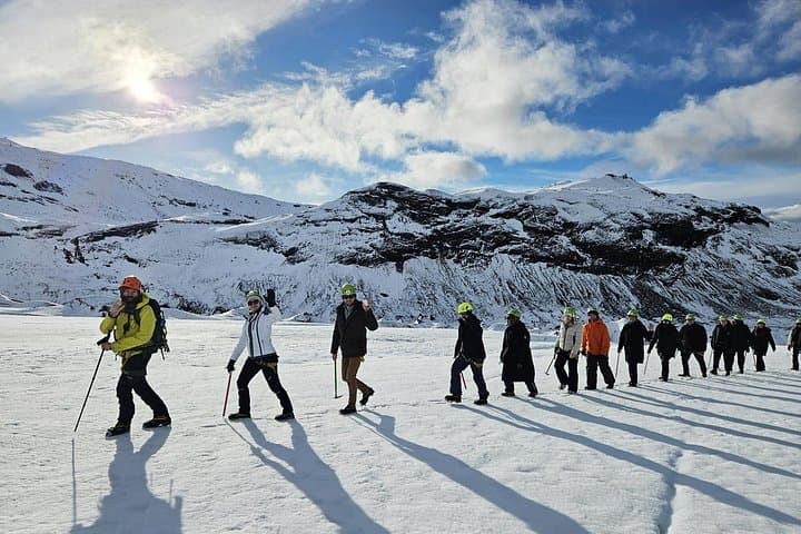 A group on the glacier.