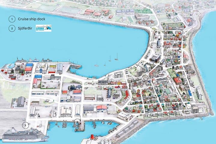 We are located close to the cruise ship terminal