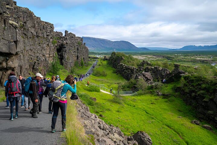 Private Golden Circle & Blue Lagoon Tour with Fridheimar Farm