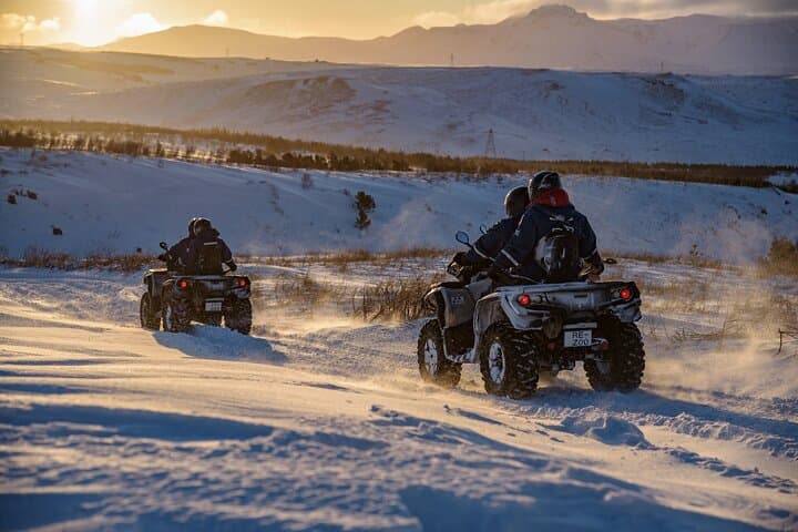 1.5 hour ATV Mountain Peak adventure with pickup from Reykjavik