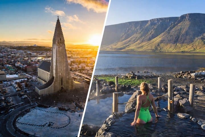 Hvammsvik Hot Springs: Private Round Transfer with Admission