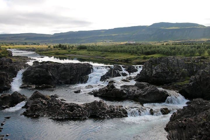 Private Silver Circle Tour with Hvamsvik Hot Springs